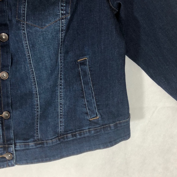 NWT = CHAPS JEANS JACKET, Size 2X . - Picture 4 of 8